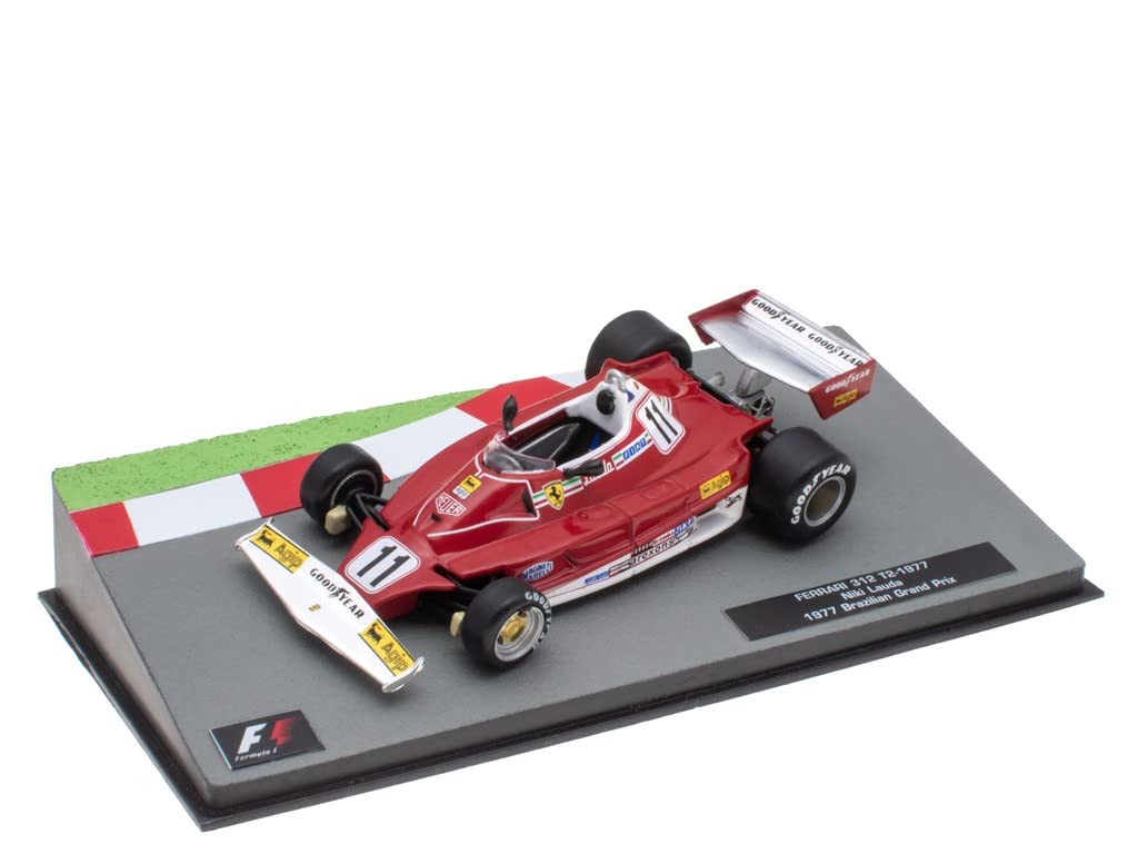 OPO 10 - Miniature car Formula 1 1/43 compatible with FERRARI 312 T2 1977 Brazilian Grand Prix Niki Lauda - FD002