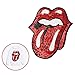 Large Red Mouth Patches Sew on Tongue Sequins Patches Embroidered Badge Motif Applique Compatible Clothing Jeans T-shirt (Red1)