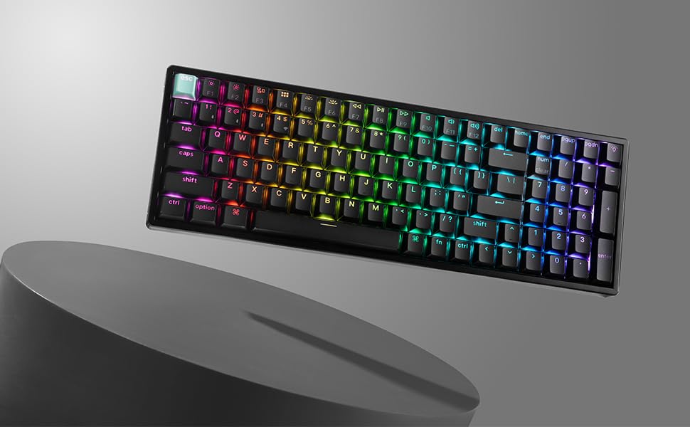 Keychron K4 HE QMK Wireless Gaming Custom Mechanical Keyboard, 2.4 GHz/Bluetooth/Wired 96% Layout Hot-Swappable Programmable RGB Backlit Gateron Magnetic Switches for Mac Windows, Black 8