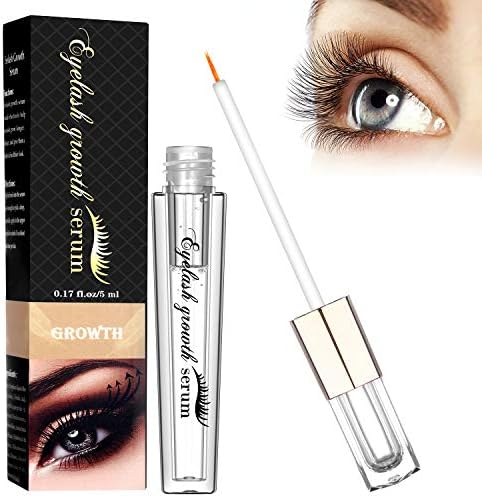 Eyelash Growth Serum, Eyelash Growth Enhancer & Eyebrow Serum for Long, Luscious Lashes and Eyebrows, Eyelash Serum by WONTECHMI