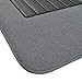 BDK Classic Carpet Floor Mats for Car & Auto - Universal Fit -Front & Rear with Heelpad (Light Gray) - 58310