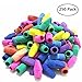 Pencil Top Eraser Caps Arrowhead for Kids Students Office Supplies Assorted Colors in Bulk Pack of 250