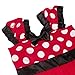 IBTOM CASTLE Toddlers Girls' Polka Dots Christmas Birthday Princess Leotard Costume Tutu Dress Up Bows Ears Headband Red+ 3D Ears 4-5 Years