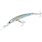 Yo-Zuri Crystal 3D Minnow Deep Diver Lure, Silver Black, 5-1/4-Inch