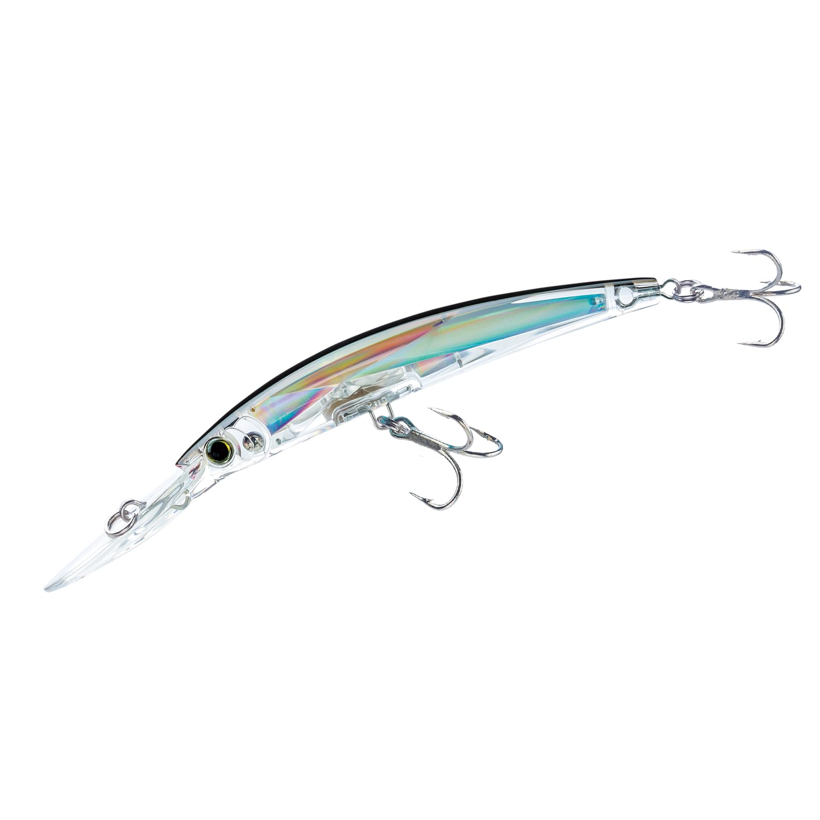 Yo-Zuri Crystal 3D Minnow Deep Diver Lure, Silver Black, 6-Inch