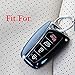 Coolbestda Leather Key Fob Remote Skin Cover Case Jacket Keyless Entry for SY5DMFNA04 Hyundai Santa Fe IX45 Genesis Equus Smart 4 Buttons Key