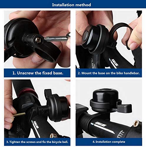 iLiveX Bike Bell, Upgraded Mini Brass Bicycle Bell, Loud Long Crisp Clear Sound, Great Bike Accessories, Cycling Ringing Horn - Thumbnail 4