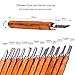 LIVEHITOP 12 Piece Set Wood Carving Tools Knife Kit for Rubber, Small Pumpkin Soap Vegetables Wood Carving Tools Kit for Beginners Kids Adults