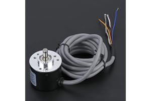 Jeanoko E6B2-CWZ6C Incremental Encoder Quick Response Incremental Rotary Encoder Internal ASIC Devices DC5~26V OD φ38mm(1024P/R)