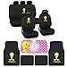 BDK Tweety Seat Cover, Carpet Floor Mat and Sun Shade - Warner Brothers 14 Piece Full Interior Protection Auto Accessories