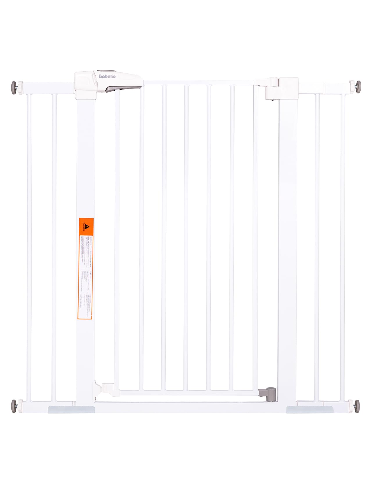 Photo 1 of BABELIO 36" Extra Tall Dog Gate, 26-40" Wide Auto Close Baby Gate, Pressure Mounted Metal Pet, Easy Install No Drilling, No Tools Required, With Wall Protectors and Extension Kits, White