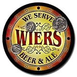 Wiers Family Name Beer & Ale Neoprene Coasters