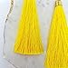 Mina Gold Long Tassel Draping Extra Long Shoulder Duster Earring