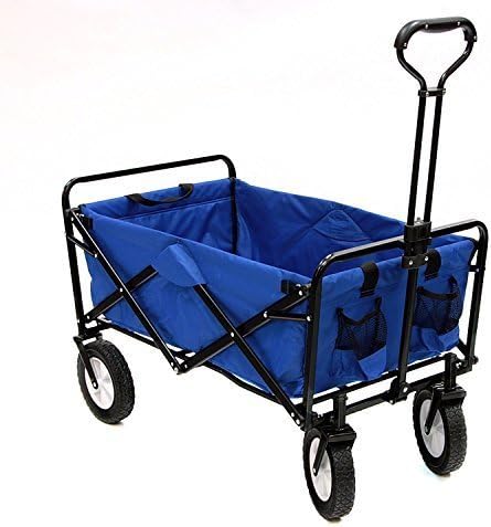 New Mac Sports Collapsible Folding Utility Wagon Garden Cart Shopping Beach by AUEY