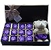 Rosesoap Hot Sales,12Pcs/Box Romantic Rose Soap Flower with Little Bear, Great for Valentine's Day Gifts/Wedding Gift/Birthday Gifts (purple2)