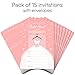 Papery Pop Bridal Shower Invitations with Envelopes (15 Count) - Wedding Shower Invitations