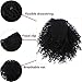 Kaneles Afro Black Kinky Curly Ponytail Extensions for Black Women Synthetic Puff Drawstring Hairpieces Wig Natural as Human Hair (Black-1b#)