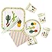 RiscaWin Cactus Birthday Party Tableware Set, Party Set Serves 10,Paper Plates,Paper Cups,Paper Straws,Napkins,Plastic Knives, Plastic Spoon,Plastic Forks– Complete Party Pack (Cactus) …
