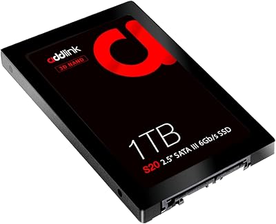 addlink S20 1TB SSD SATA III 2.5" Internal, 500MB/s Read, PS4 Laptop PC Upgrade