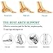 (4pcs)Arch support,Arch Compression Sock with Soft Gel Cushion*REUSEABLE* Plantar Fasciitis Sleeves Shoe Insert Insole,Arch Brace Great For Flat feet & Foot Pain Relief -Men & Women-Large M5-13/W7-15.thumb 3
