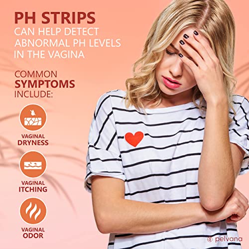 Pelvana pH Balance Test Strips for Women 50 Strips Vaginal pH Test