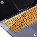 HDE Ultra Thin Silicone Rubber Keyboard Skin Cover for MacBook Pro Non Retina 13/15/17 (Yellow)
