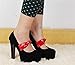 Lucktao 5 pairs Detachable PU Bow Shoe Straps Shoes Laces Band Belts for Holding Loose High Heel