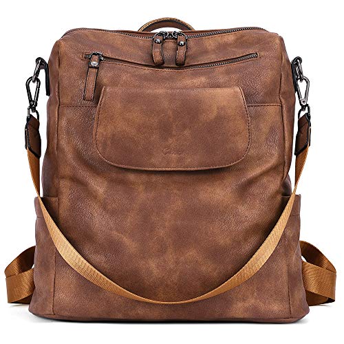 Leather Backpack Purse for Women,Large Fashion Convertible  display picture 3