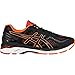 ASICS Men's Gel-Kayano 23 Running Shoe, Black/Hot Orange/Vermilion, 10.5 M US