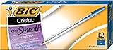 BIC Cristal Xtra Smooth Ball Pen, Medium Point (1.0 mm), Blue, 12-Count