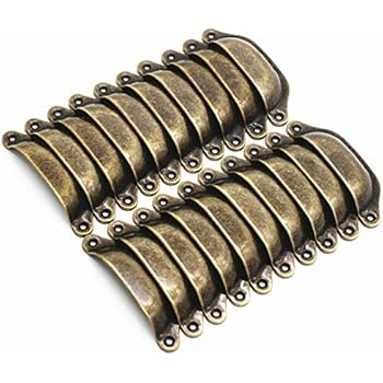 Amazon Com Weichuan 30pcs Antique Bronze Iron Drawer Knobs Pulls