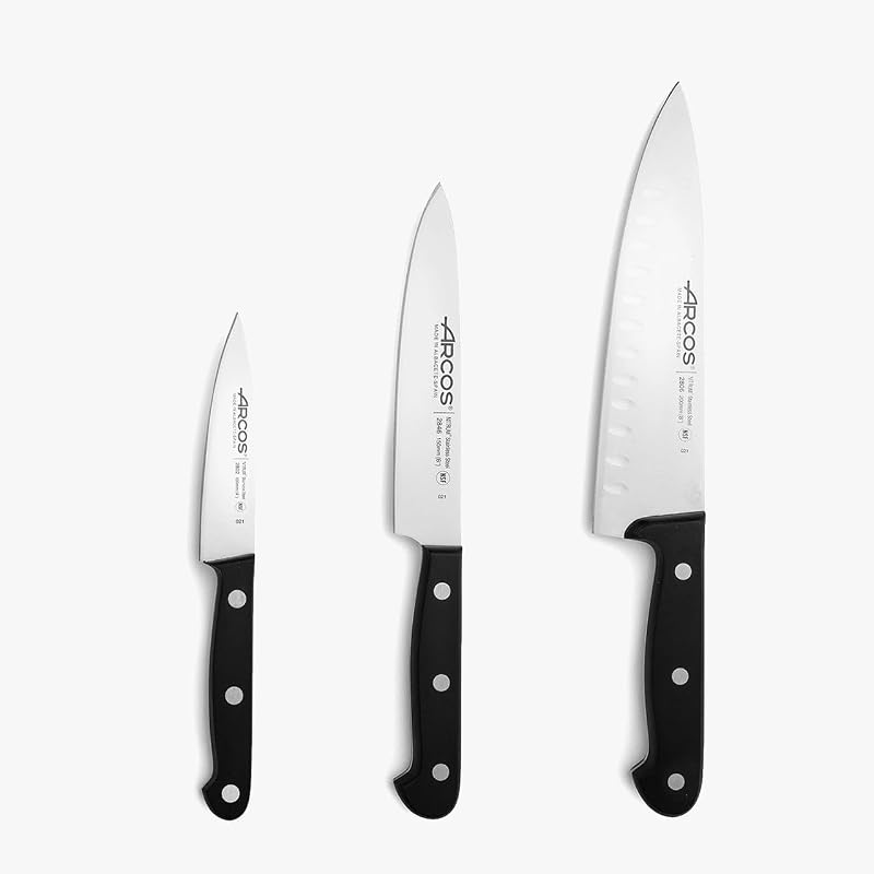 Universal Küchenmesser-Set Edelstahl 3-teilig