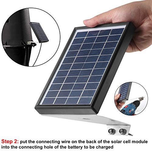 Solar Panel Deer Feeder Battery Charger 6V 3.5W, Waterproof Solar Panel
