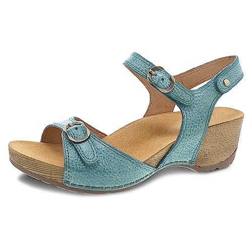 Dansko Women's Tricia Wedge Sandals, Lagoon, 11.5-12