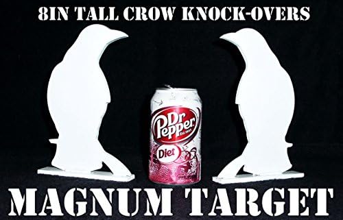 Steel Shooting Targets-Crow Silhouette Knockovers-2pc S.B. Pistol & Rifle Plates