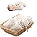Lucear 6-Pack Baby Washcloths, Reusable Wipes, Muslin Warm Baby Bath Towels for Shower Gift.