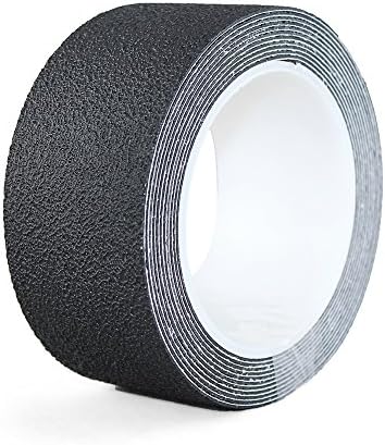 NAC INDUSTRIAL Waterproof Adhesive Anti Slip Tape NAC Safety Aqua Slip - Non Slip Stickers for Bath, Bathroom, Bathtub, Shower, Kitchen and All Wet Areas (2" x 60 feet, Black)