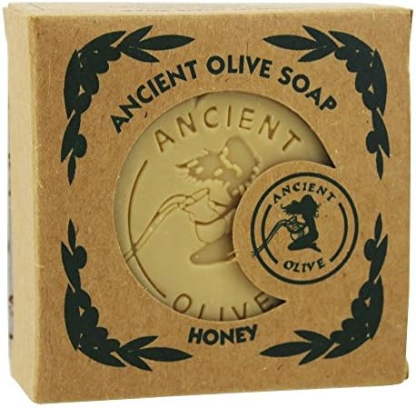 Ancient Olive Soap - Molded Square Bar Soap Honey - 5.29 oz.