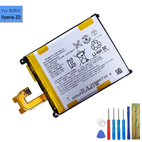 New Replacement Battery LIS1543ERPC Compatible with Sony Xperia Z2 Xperia Z2 D6503 Xperia Z2 D6508/D6543 Xperia L50 with Tools New Replacement Battery LIS1543ERPC Compatible with Sony Xperia Z2 Xperia Z2 D6503 Xperia Z2 D6508/D6543 Xperia L50 with Tools