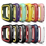 AWINNER Colorful Case for Fitbit Versa,Shock-Proof and Shatter-Resistant Protective Silicone Case for Fitbit Versa Smartwatch (12-Colour)