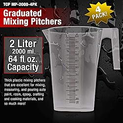 TCP Global 2 Liter (2000ml) Plastic Graduated