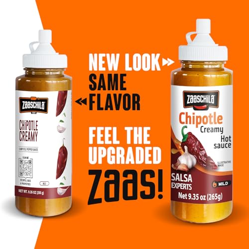 ZAASCHILA CREAMY SAUCE CHIPOTLE 9.35OZ (265G) 3PC PACK WHITE MULTIPACK,9.5 OUNCE (PACK OF 3)