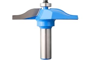 1/2 Inch Shank Round Over Rail and Stile Router Bit with Cove Panel Raiser Tenon Cutter, Carbide Tip for Woodworking
