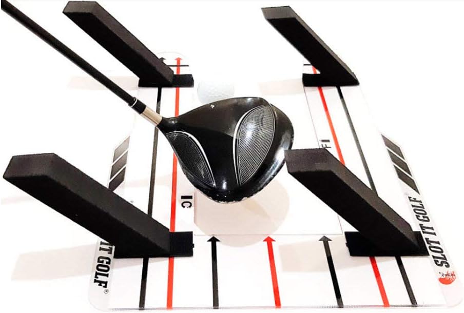 Slot It Golf Driver, Woods & Irons Swing Trainer (Patented Driver Design). Groove a Better Swing Path. Use Black Poles for Driver & Red Poles for Irons. Slot It Golf Swing Training Aid