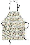 Lunarable Musical Apron, Minimalist Flat Design of
