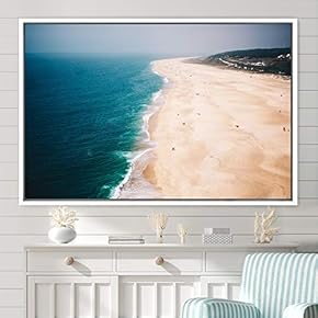 signwin Framed Canvas Wall Art Coastal Freedom Aerial...