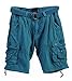 Studio 10 Mens Belted Cargo Garment Dyed 100% Cotton Short