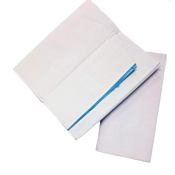 Men's Islamic Prayer Special Handloom Cotton Lungi Combo (White, Free Size)