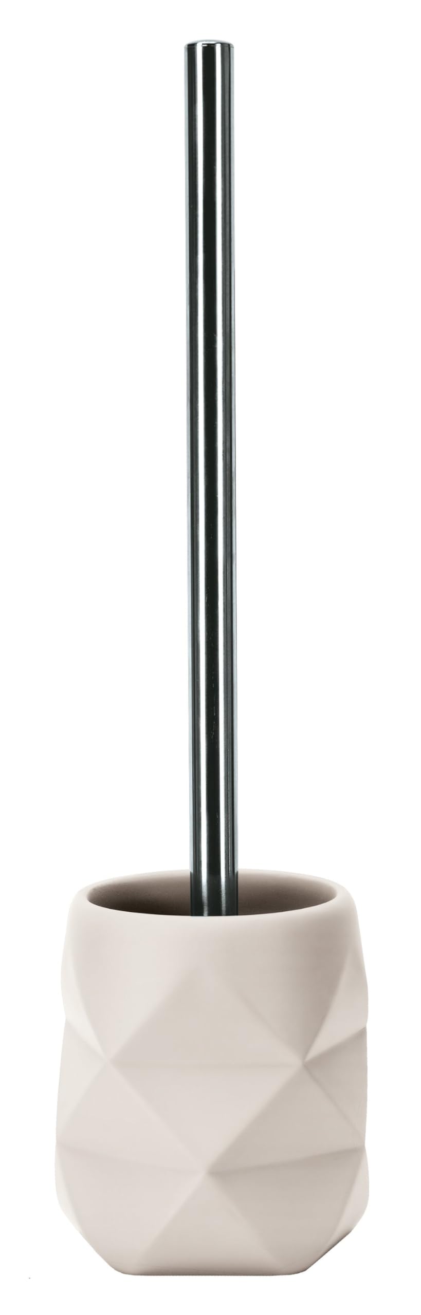 Kleine Wolke Crackle toilet brush holder, accessories, raffia colour, material: polyresin, length 10.6 x width 10.6 x height 39 cm