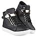 Twisted Women's Addison Faux Leather Hi-Top Fashion Sneaker with Metallic Velcro Strap